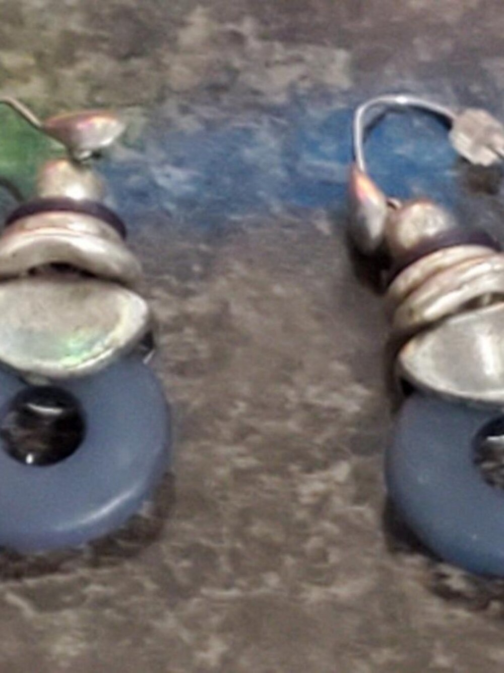 Beautiful Crafted Standing Balance Stone Earrings Jewelry